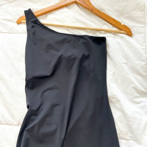 NWOT Beginning Boutique Simone Black Cut Out Maxi One Shoulder Dress Size 4 - Picture 9 of 10